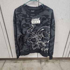 Trukfit Gimme Skull Camo Graphic Design Sweatshirt Size XL